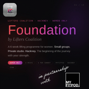 Foundation by Lifters Coalition Cohort5 - a lifting programme for women
