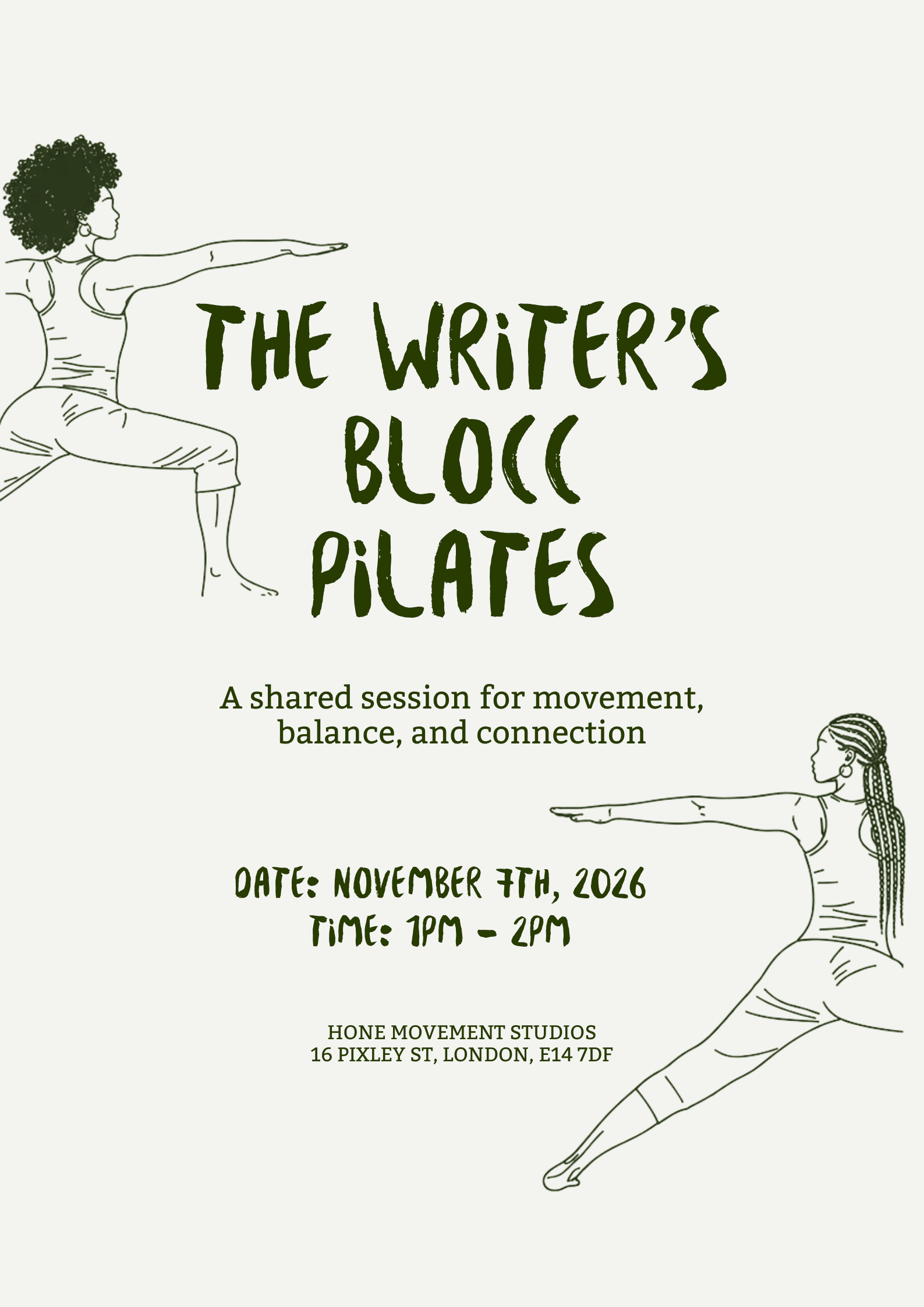 The Writer’s Blocc: Pilates Edition