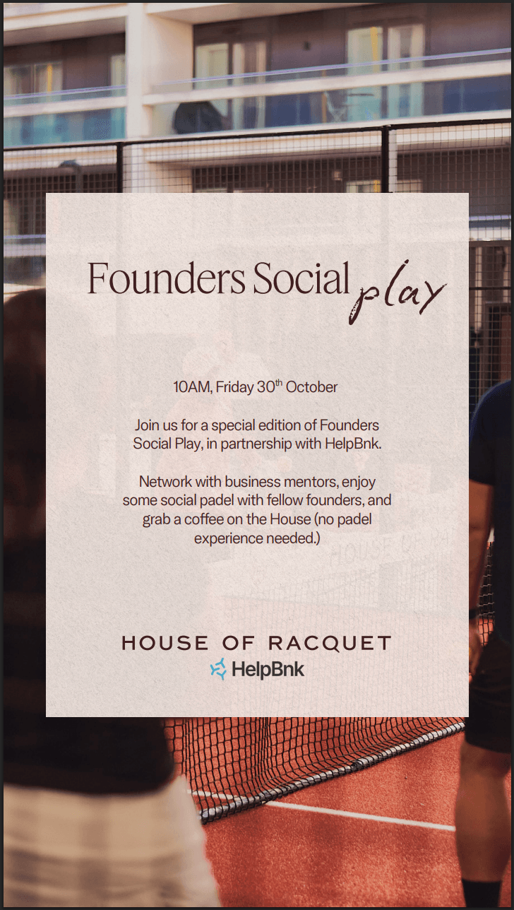 Founders Social | HelpBnk x House of Racquet