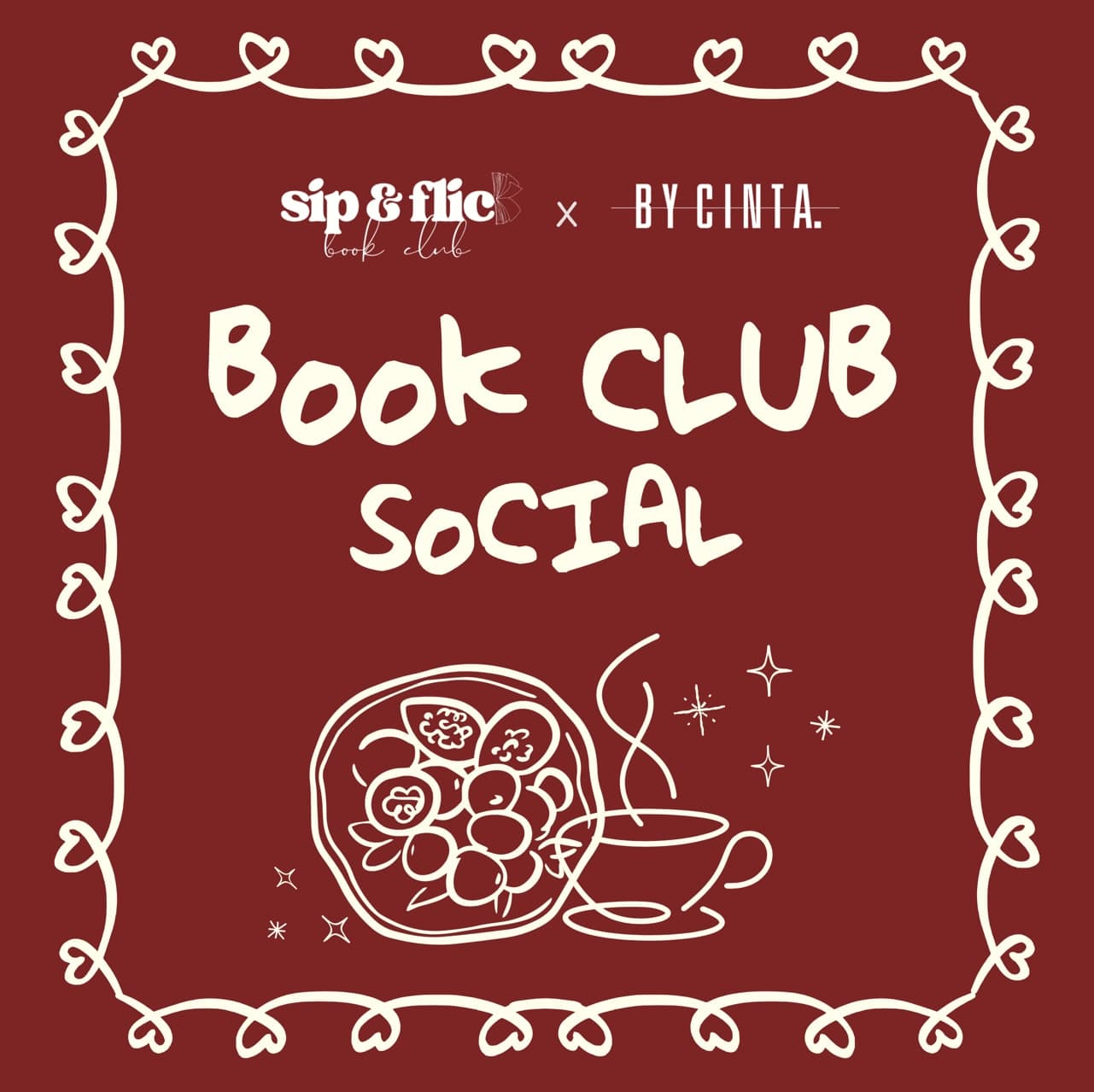 Sip & Flick x Cinta: Book Club Social