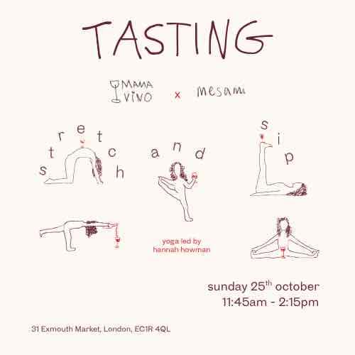 ‘Stretch and Sip’ yoga and wine tasting